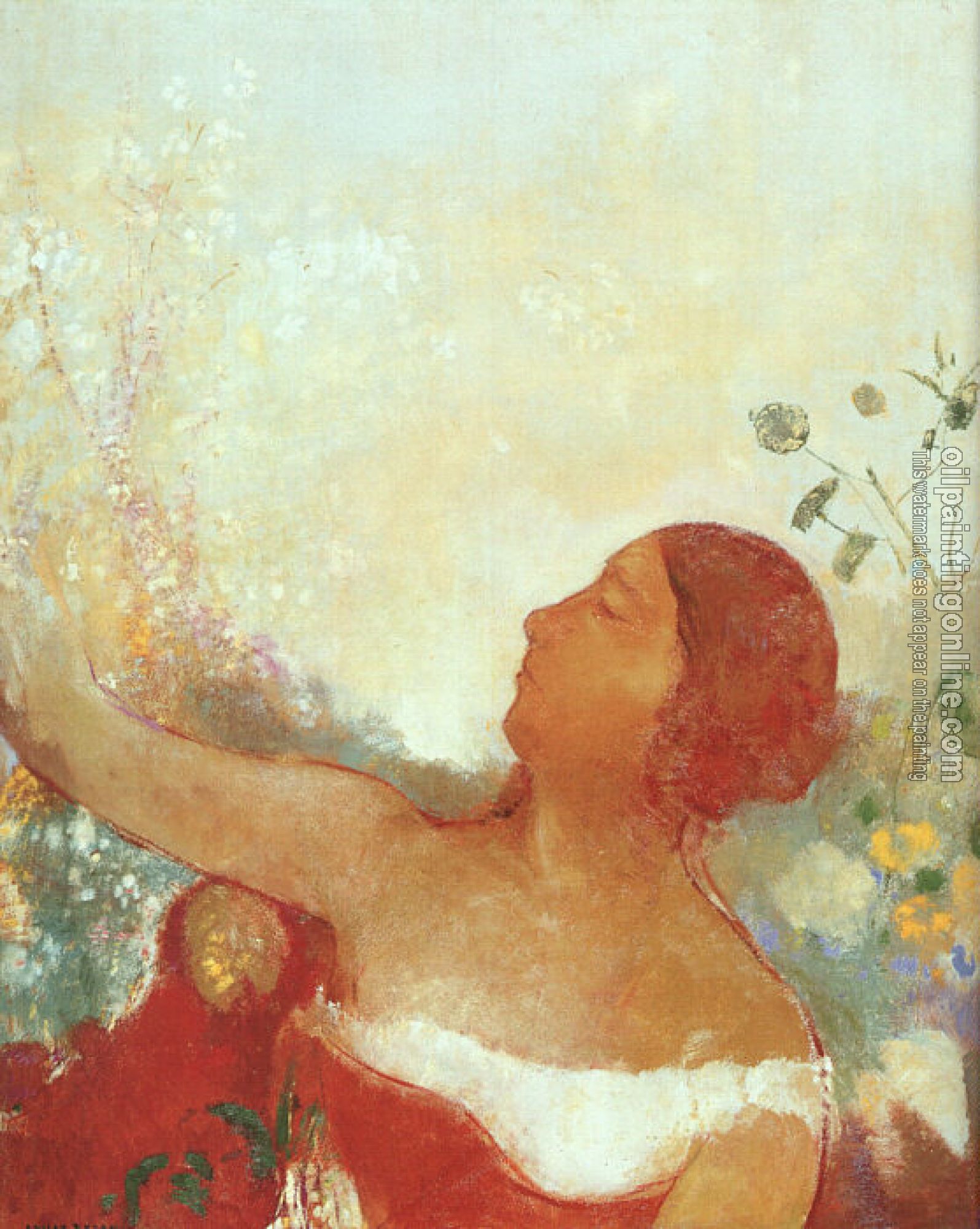 Redon, Odilon - The Predestined Child (Ophelia)